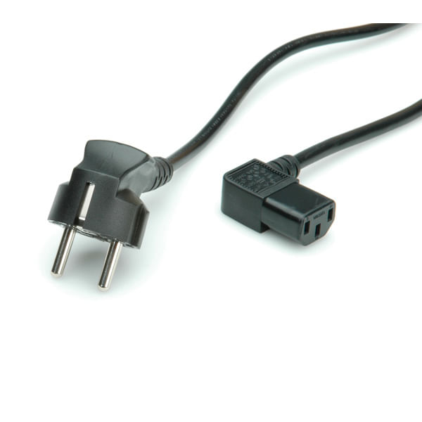 ROLINE-19.08.1118-cavo-di-alimentazione-Nero-18-m-CEE7-7-Accoppiatore-C13--ROLINE-Power-Cable-CEE7-7-to-C13.-Black.-1.8m