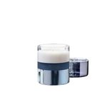 Millefiori Cedar candela di cera Cilindro Blu, Bianco 1 pz