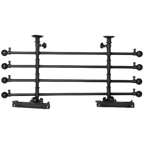 PawHut-Divisorio-Auto-per-Cani-Regolabile-in-Altezza-e-Larghezza-in-Ferro-e-ABS-85-140x40-50-cm-Nero