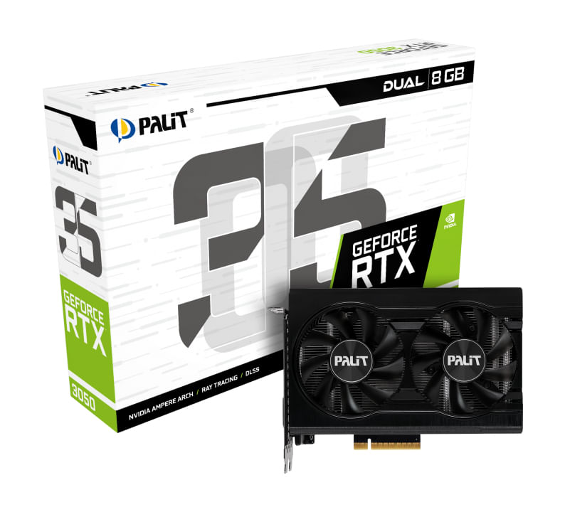 Palit-GeForce-RTX-3050-Dual-NVIDIA-8-GB-GDDR6--Palit-RTX3050-DUAL-V2-PCIe4-8GB-DDR6-DVI-HDMI-DP-1777MHz-Clock-RGB-Lighti