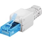 Microconnect KON521TL cavo di collegamento RJ45 Bianco (Tool-free RJ45 CAT6A connector - CAT 6A UTPunshielded - For stra