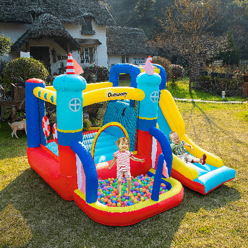 Outsunny-Castello-Gonfiabile-4-in-1-Bimbi-3-8-Anni-Scivolo-e-Piscina-265x260x200cm