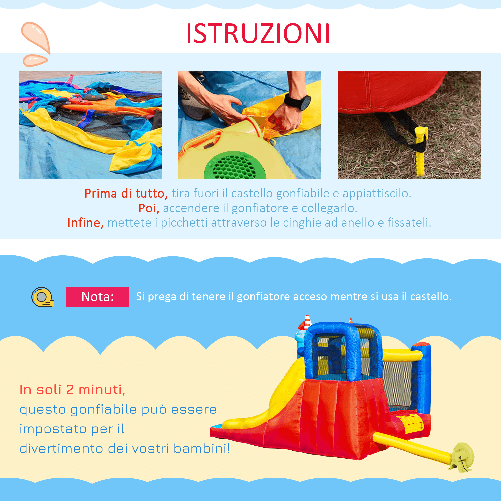 Outsunny-Castello-Gonfiabile-4-in-1-Bimbi-3-8-Anni-Scivolo-e-Piscina-265x260x200cm