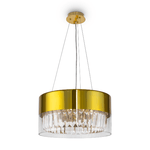 Lampadario-Contemporaneo-Wonderland-Acciaio-Oro-4-Luci-Diffusori-Vetro