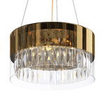 Lampadario-Contemporaneo-Wonderland-Acciaio-Oro-4-Luci-Diffusori-Vetro