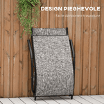 Outsunny-Lettino-Prendisole-Pieghevole-Ergonomico-da-Esterno-in-Metallo-e-Tessuto-a-Rete-170x62x68cm-Grigio