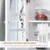 HOMCOM-Credenza-Moderna-in-Legno-MDF-Bianco-con-2-Vetrinette-80-x-37-x-183-cm