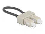 Delock---Loopback-Adapter---SC-multi-mode--M----Glasfaser---50-125-Mikrometer---OM2---Grau-beige--86922-