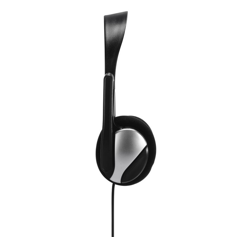 Hama-Essential-HS-200-Auricolare-Cablato-A-Padiglione-Musica-e-Chiamate-Nero-Argento--PC-Headset-BLK---Hama-HS-P100-PC-O