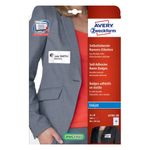 Avery Zweckform Avery J4785-20 etichetta autoadesiva Rettangolo con angoli arrotondati Rimovibile Bianco 200 pz