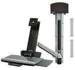 Ergotron-StyleView-Sit-Stand-Combo-System-61-cm-24-Alluminio--SV-COMBO-ARM-NO-WORKSURFACE---PRE-CONFIG-SMALL-CPU-HOLDER-