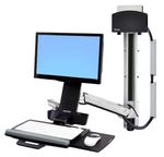 Ergotron-StyleView-Sit-Stand-Combo-System-61-cm-24-Alluminio--SV-COMBO-ARM-NO-WORKSURFACE---PRE-CONFIG-SMALL-CPU-HOLDER-