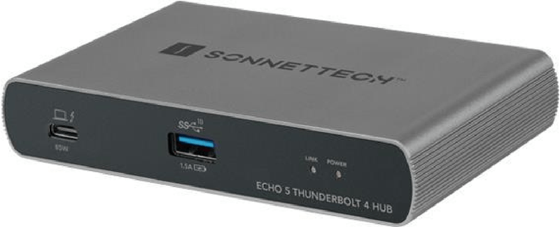 Echo-5-Thunderbolt-4-Hub-argento-nero