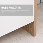 HOMCOM-Armadietto-a-Due-Ante-per-Bagno-Mobiletto-da-Ingresso-o-Camera-in-Legno-Color-Rovere-e-Bianco-60-x-25-x-90cm