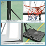 HOMCOM-Canestro-Basket-per-Adulti-con-Altezza-Regolabile---Nero