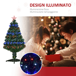 HOMCOM-Albero-di-Natale-Artificiale-in-PVC-con-90-Luci-LED-e-Fibre-Ottiche-90-Rami-e-Base-Pieghevole-Φ48x90cm---Verde