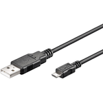 Microconnect USBABMICRO0,60 cavo USB USB 2.0 0,6 m USB A Micro-USB B Nero