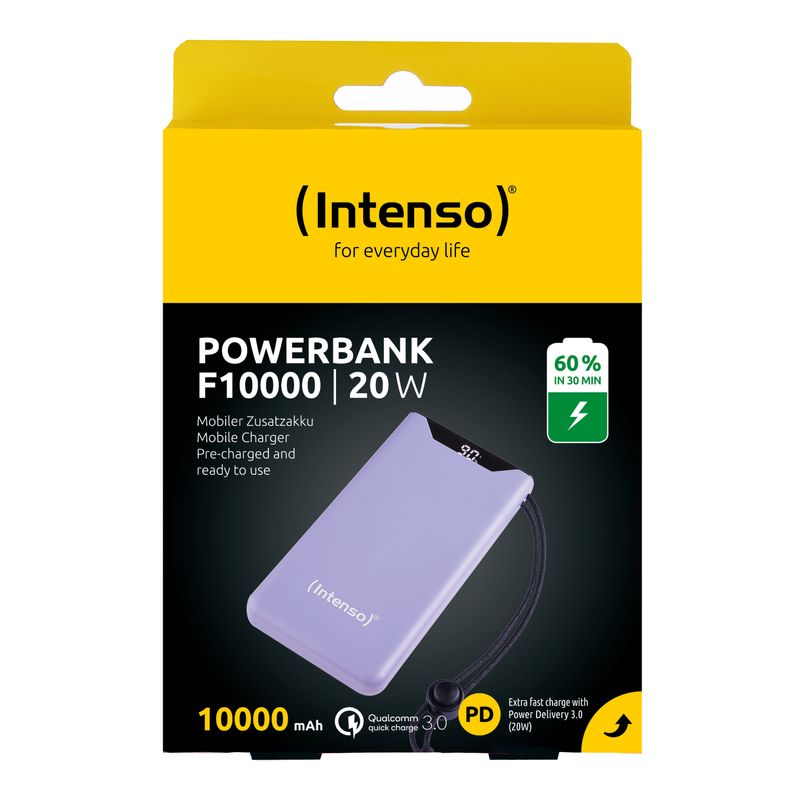 Intenso-Power-Bank--F10000-Pd-Qualcomm-Quick-Charge-3.0-Digital-Percentage-Display-Viola