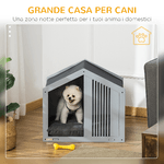 PawHut-Cuccia-per-Cani-a-Casetta-in-Tessuto-e-Legno-per-Animali-Fino-a-12kg-Grigio