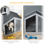 PawHut-Cuccia-per-Cani-a-Casetta-in-Tessuto-e-Legno-per-Animali-Fino-a-12kg-Grigio