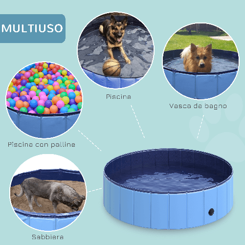 PawHut-Piscina-Pieghevole-per-Cani-in-Plastica-Bordo-Stabile-per-Animali-Domestici-Blu-120-x-30-cm--ØxH-