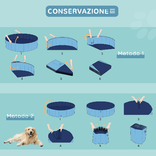 PawHut-Piscina-Pieghevole-per-Cani-in-Plastica-Bordo-Stabile-per-Animali-Domestici-Blu-120-x-30-cm--ØxH-