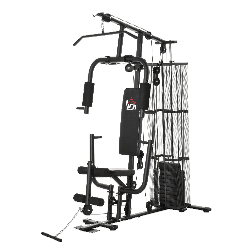 HOMCOM-Stazione-Fitness-Palestra-Multifunzione-per-Allenamento-a-Casa-e-Professionale-Acciaio-150x110x210cm-Nero