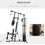 HOMCOM-Stazione-Fitness-Palestra-Multifunzione-per-Allenamento-a-Casa-e-Professionale-Acciaio-150x110x210cm-Nero