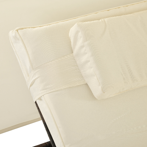 Outsunny-Sdraio-da-Giardino-Doppia-con-Tettuccio-e-Schienale-5-Reclinazioni-Lettino-Prendisole-in-Rattan-PE-196x137x31cm-Bianco-Crema