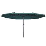 Outsunny-Ombrellone-da-Giardino-Doppio-con-Apertura-a-Manovella-in-Acciaio-e-Poliestere-455x265x238cm-Verde-Scuro