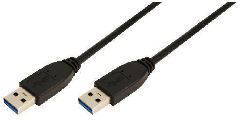 LogiLink-2m-USB-A---USB-A-3.0-M-M-cavo-USB-USB-3.2-Gen-1-3.1-Gen-1-Nero--2m-USB-A---USB-A-3.0-M-M---Warranty-48M-