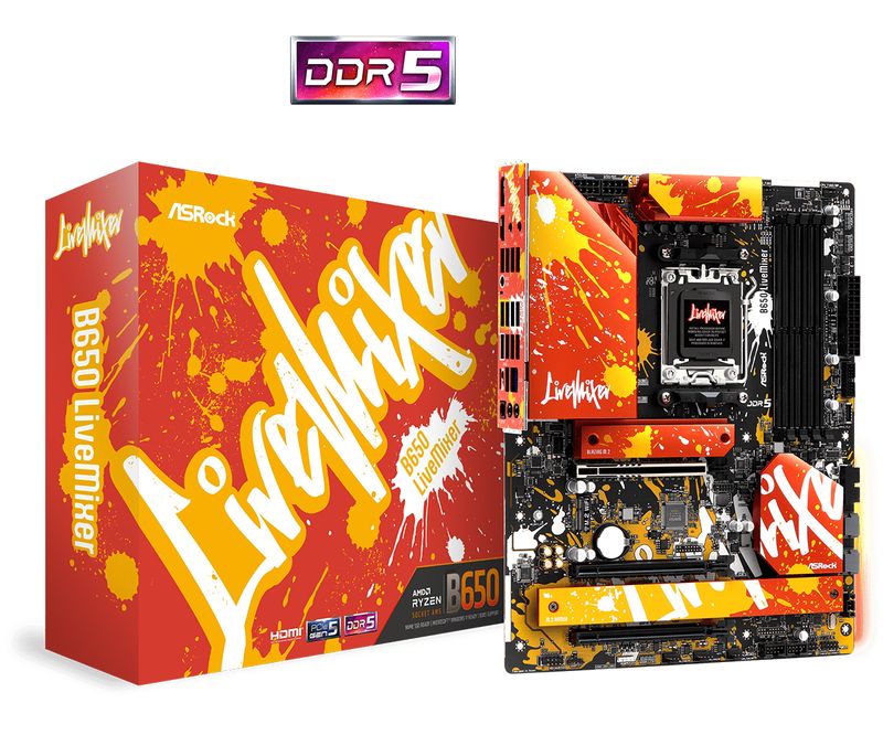 Asrock-B650-LiveMixer-AMD-B650-Socket-AM5-ATX