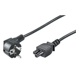 Microconnect PE010830 cavo di alimentazione Nero 3 m CEE7/7 Accoppiatore C5 (Power Cord CEE 7/7 - C5 3m - Angled Schuko