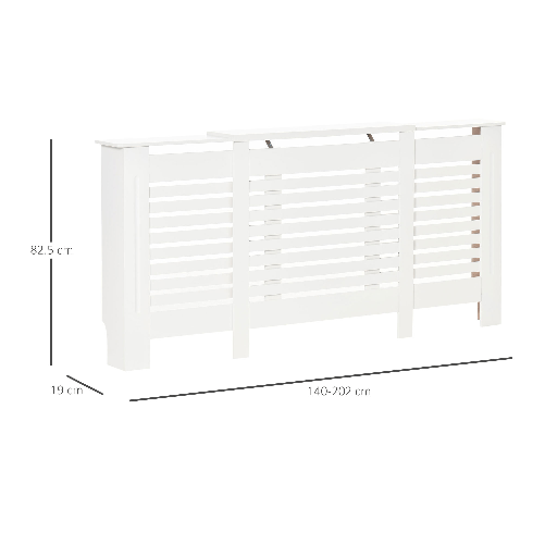 HOMCOM-Mobile-Copricalorifero-Larghezza-Regolabile-e-Mensola-Superiore-in-MDF-e-Legno---Bianco