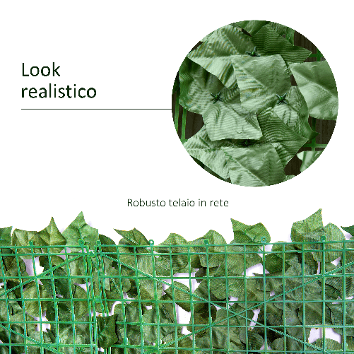 Outsunny-Rotolo-di-Siepe-Artificiale-per-Balcone-e-Giardino-in-PE-Anti-UV-con-Foglie-Verde-Scuro-300x100cm