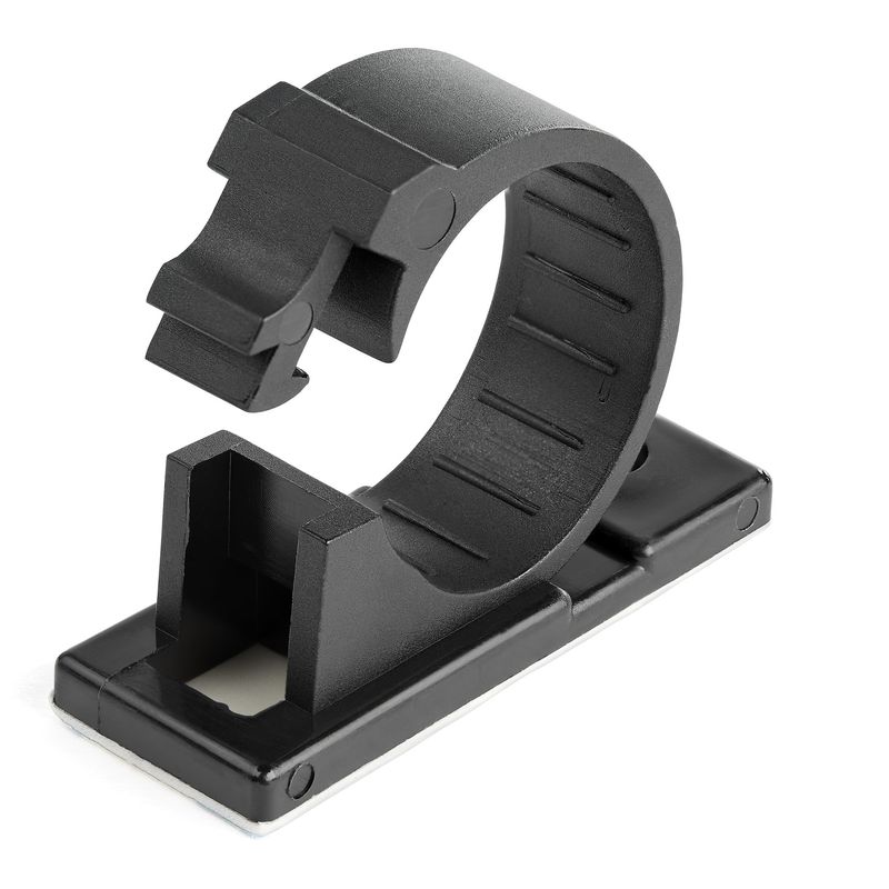 StarTech.com-100-Clip-Fermacavi-Autoadesivi-Nero---Graffette-Fermacavo-Adesive-da-Scrivania-per-Cavi-Elettrici-Rete---Su