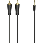 Hama 3.5mm Jack Plug to 2x RCA Plugs Gold-plated 3 Metre