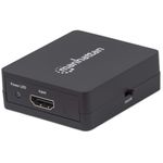 Manhattan 207652 ripartitore video HDMI 2x HDMI (HDMI Splitter 2-Port  1080p Black Displays output from x1 HDMI source t