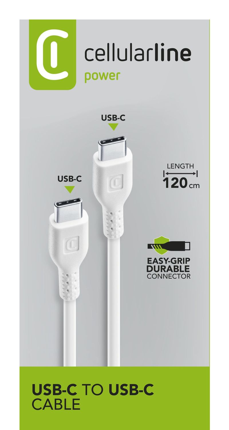 Cellularline-Power-Cable-120cm---USB-C-to-USB-C