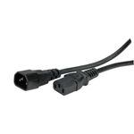 Value-19.99.1505-cavo-di-alimentazione-Nero-05-m-Accoppiatore-C14-Accoppiatore-C13--VALUE-Power-Cable-C14-to-C13.-Black.