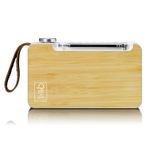 Radio-FM-portatile-DAB-Lenco-PDR-040-Bamboo-con-BT-bianca