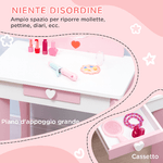 ZONEKIZ-Set-Tavolo-Trucco-con-Sgabello-Specchio-e-Cassetto-in-MDF-per-Bimbi-3-6-Anni-Bianco-e-Rosa