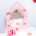 ZONEKIZ-Set-Tavolo-Trucco-con-Sgabello-Specchio-e-Cassetto-in-MDF-per-Bimbi-3-6-Anni-Bianco-e-Rosa