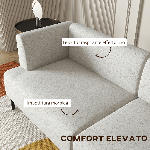 HOMCOM-Divano-Moderno-Modulabile-a-3-Sezioni-in-Tessuto-con-Gambe-in-Acciaio-250x75x70cm-Crema