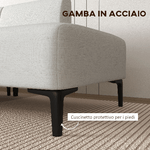 HOMCOM-Divano-Moderno-Modulabile-a-3-Sezioni-in-Tessuto-con-Gambe-in-Acciaio-250x75x70cm-Crema