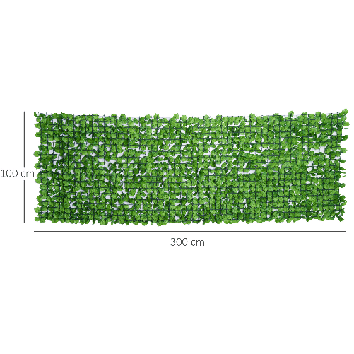 Outsunny-Rotolo-di-Siepe-Finta-per-Balcone-e-Giardino-in-PE-con-Foglie-di-Acero-Verdi-300x100cm