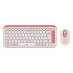 Logitech POP Icon Combo tastiera Mouse incluso Universale Bluetooth QWERTY US International Rosa, Bianco