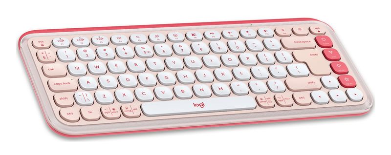 Logitech-POP-Icon-Combo-tastiera-Mouse-incluso-Universale-Bluetooth-QWERTY-US-International-Rosa-Bianco