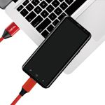 Logilink---Cavo-USB---Da-USB-C--M--a-USB--M----USB-2.0---5-V---3-A---30-cm---Rosso-RAL-3024--CU0147-