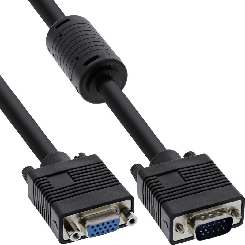 Prolunga-S-VGA---spina-HD-15-pin---presa---nera---2m